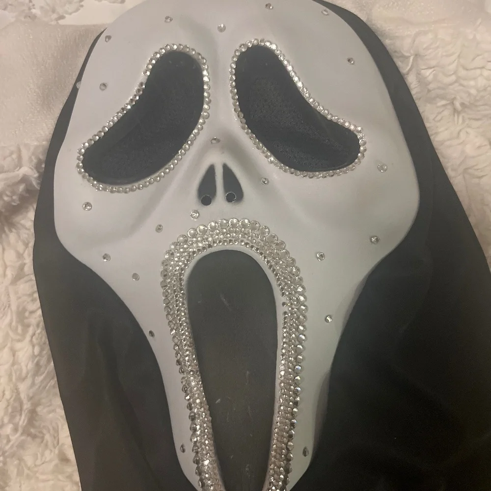 Bedazzled scream mask